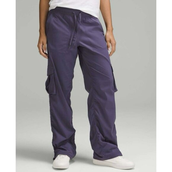 Lululemon Dance Studio Relaxed-Fit Mid-Rise Cargo Pant Nightfall Sz 12 EUC - Picture 1 of 6
